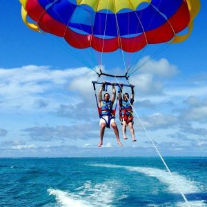 Parasailing (parachute over the sea) in Sharm el Sheikh