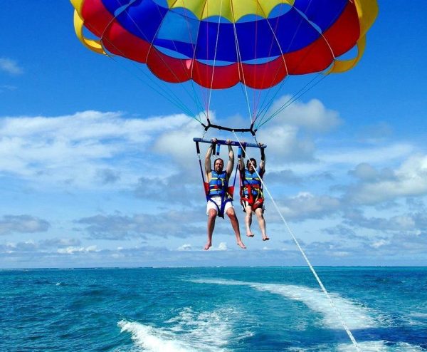 Parasailing (parachute over the sea) in Sharm el Sheikh