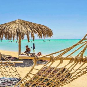 Orange island with immersion in the bathyscaphe in Hurghada